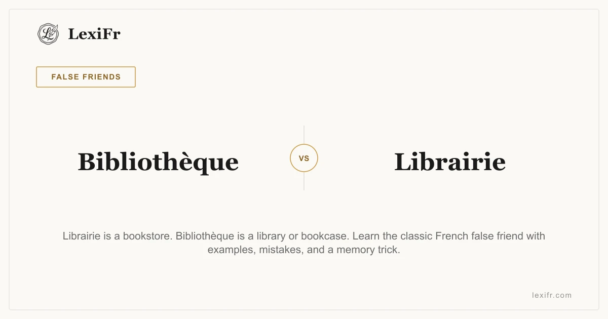 Bibliothèque vs Librairie: Library or Bookstore? - article illustration