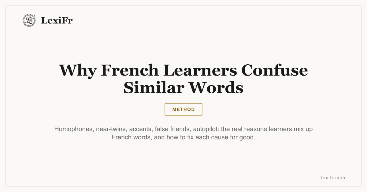 Why French Learners Confuse Similar Words - article illustration
